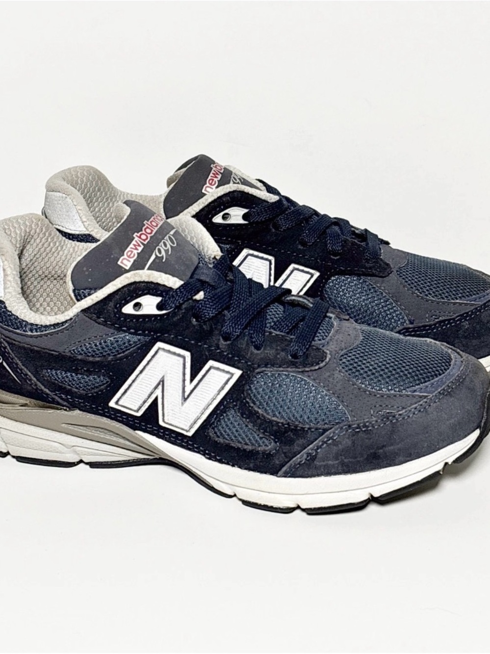New Balance 990v3 Boy's GS Youth Big Kid 's size 5Y Navy Blue GC990NB3